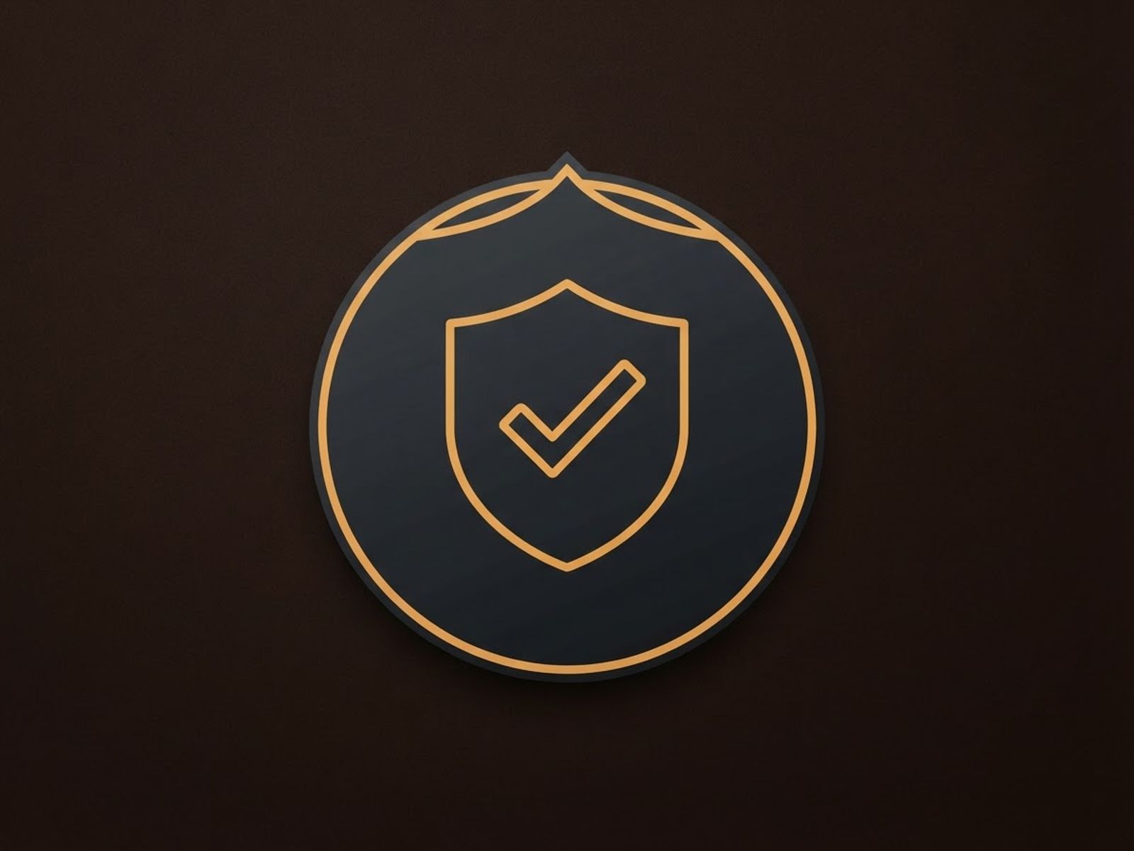 Badge jeu responsable avec bouclier